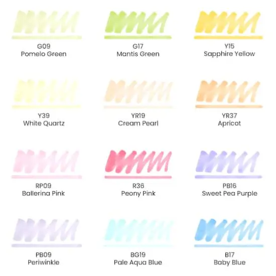 Arteza&reg; EverBlend&reg; Ultra Pastel Dual Tip Alcohol Marker Set {3}