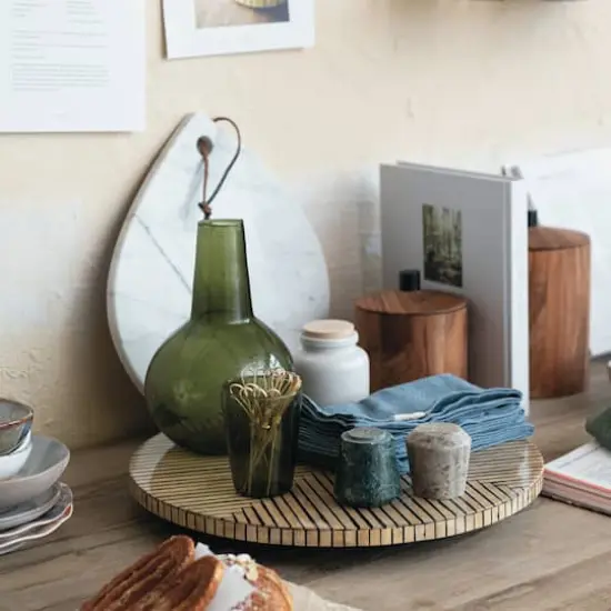 Hello Honey&reg; Blue Stonewashed Square Linen Blend Napkins, 4ct. {4}