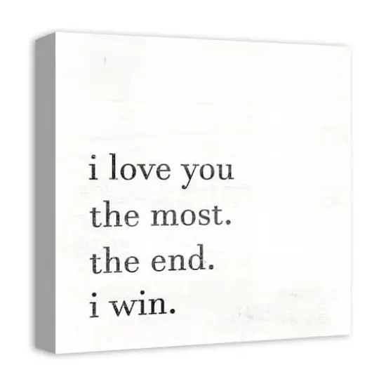 Love You Most Canvas Wall Art {3}