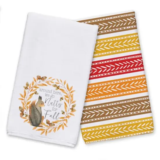 Nutty For Fall Tea Towels, 2ct. {1}