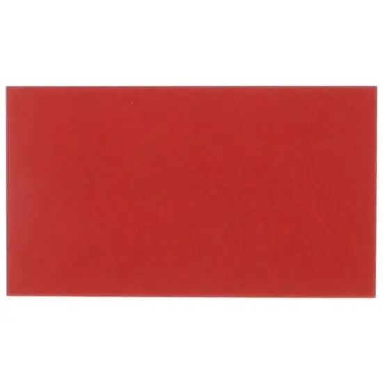 JAM Paper 2" x 3.5" Blank Flat Note Cards, 500ct. Red {2}