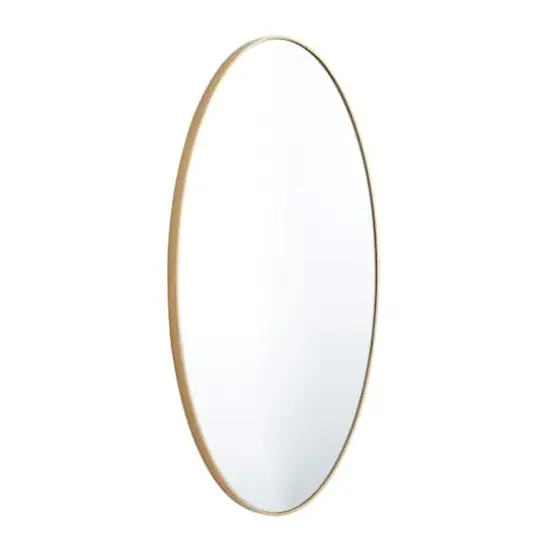 Gold Contemporary Wall Mirror, 18" x 1" x 32" {3}