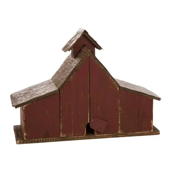 Glitzhome&reg; 20.67" Extra-Large Rustic Wood Barn Birdhouse {6}