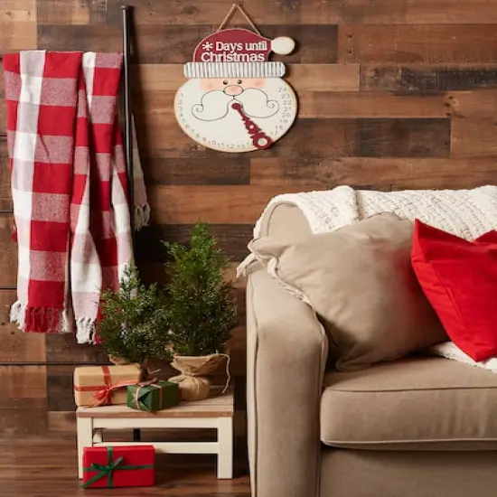 DII&reg; 16.7" Santa Days Til Christmas Hanging Countdown Calendar Sign {5}