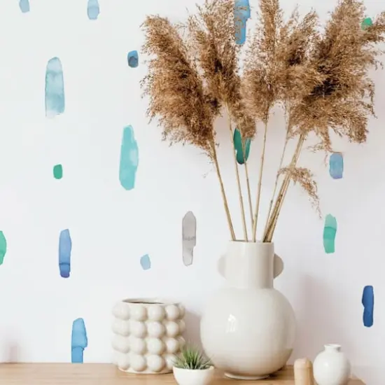 RoomMates Cool Watercolor Swatch Peel & Stick Wall Decals {3}