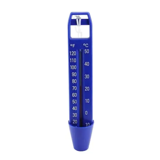 9.5" Blue & White Swimming Pool Thermometer {1}