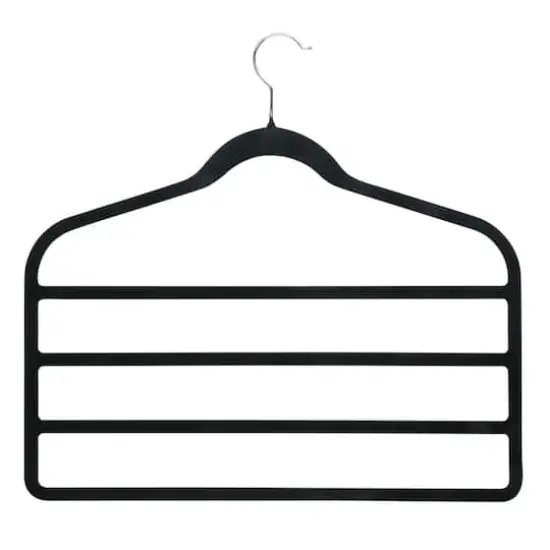 Honey Can Do 4 Pack 4-Tier Non-Slip Velvet Pants Hangers {1}