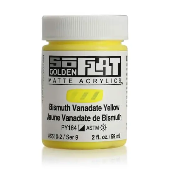 Golden® 2oz. SoFlat Matte Acrylic Paint Bismuth Vanadate Yellow {1}