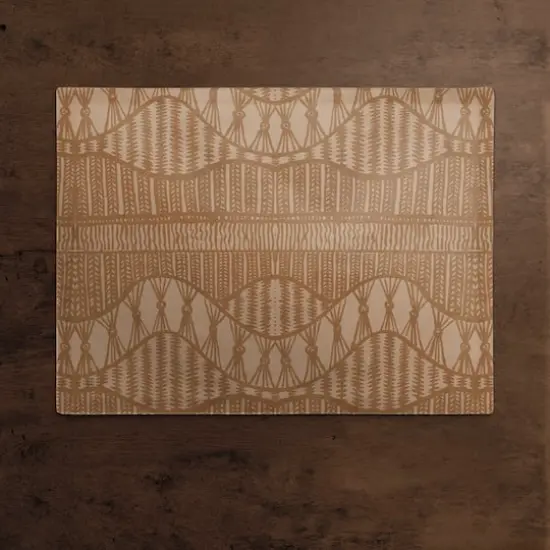 Lace Pattern Cotton Twill Placemat Rust {3}