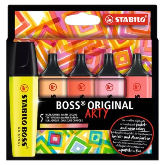STABILO&reg; BOSS&reg; Arty Warm Colors Original Highlighter Set {1}