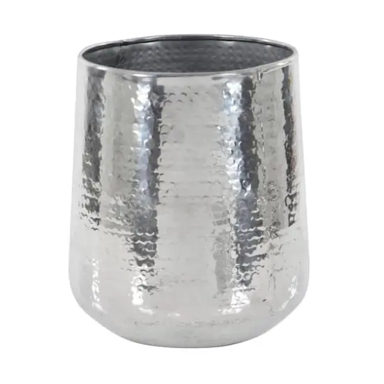 Silver Aluminum Glam Planter Set {3}