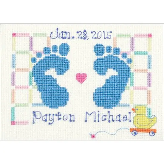 Janlynn&reg; Baby Feet Counted Cross Stitch Kit {1}