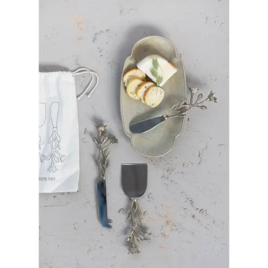 Hello Honey&reg; Stainless Steel & Brass Cheese Knives, 3ct. {3}