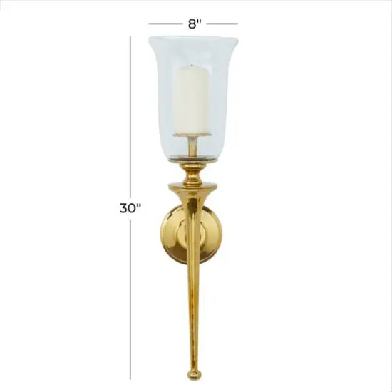30" Gold Traditional Wall Sconce {6}