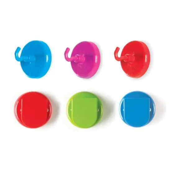 Learning Resources 1.5" Super Strong Magnetic Clips & Hooks, 6ct. {1}