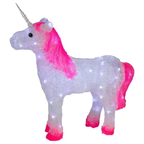 23" Lighted Commercial Grade Acrylic Unicorn Christmas Display Decoration {5}