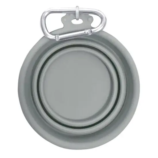 FFD PET Silicone Travel Bowl for Dogs & Cats Gray {4}