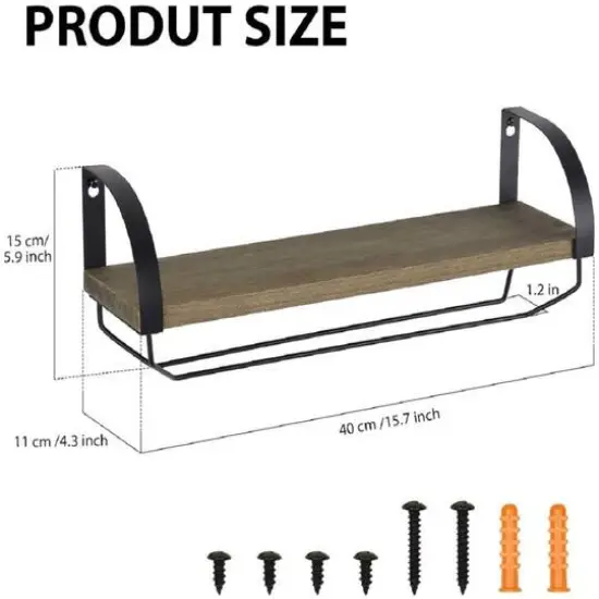 Wall Mounted Wood Wine Rack Olive Green {4}