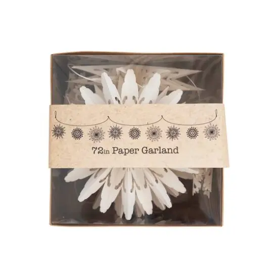 Hello Honey&reg; 6ft. Snowflake Paper Garland {6}