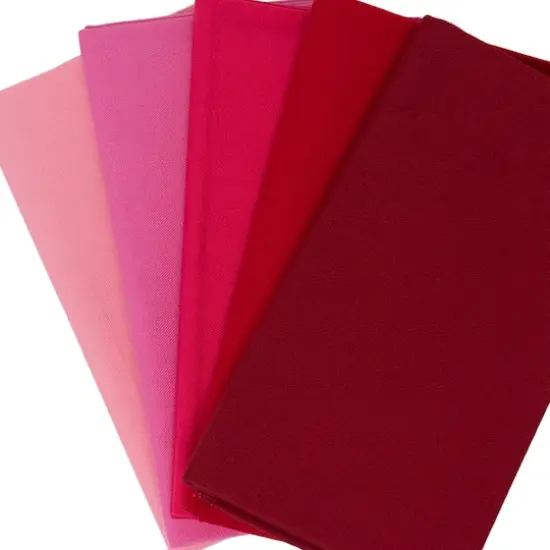 SINGER Solid Cotton Fabric Bundle Berry {3}