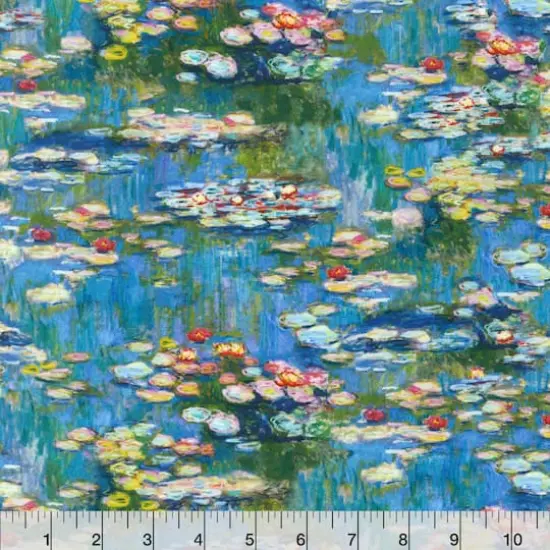 Robert Kaufman Water Lily Fabric {3}