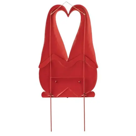 Glitzhome&reg; 30" Valentine's Metal Gnome Couple Yard Stake {8}