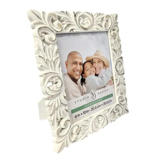 Expressions&trade; Whitewash Fleur-De-Lis Frame by Studio D&eacute;cor&reg; {4}