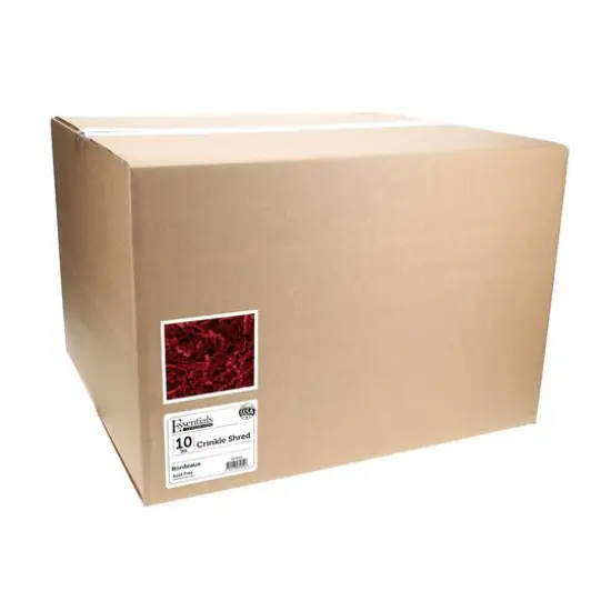 Essentials by Leisure Arts Crinkle Shred Box, 10lb. Bordeaux {4}