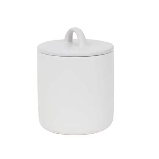 6.25" White Stoneware Canister by Ashland&reg; {1}