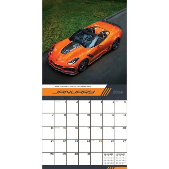 TF Publishing 2024 Corvette Wall Calendar {4}