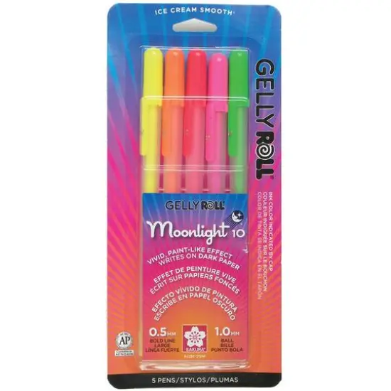 Gelly Roll&reg; Moonlight&reg; 10 Bold Point Gel Pen 5 Color Set, Dawn {1}
