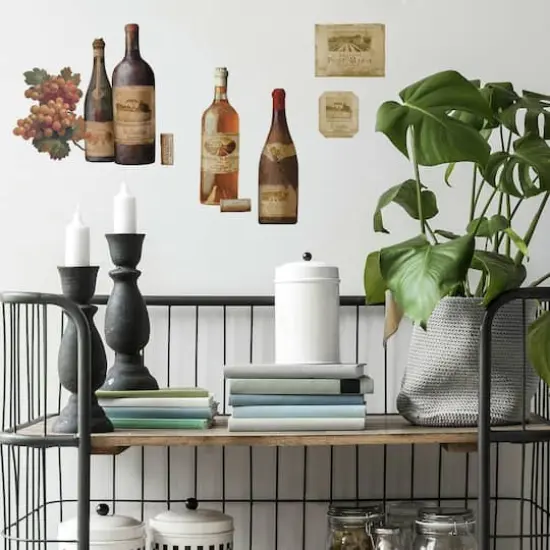 RoomMates Wine Tasting Peel & Stick Wall Decals {4}