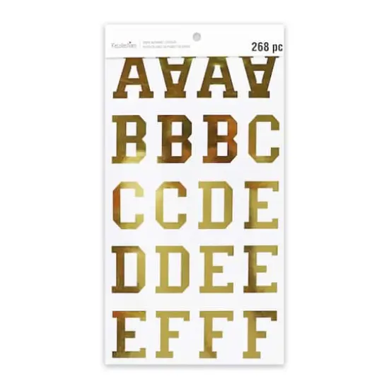 Golden Vinyl Alphabet Sticker Sheets by Recollections&trade; {5}
