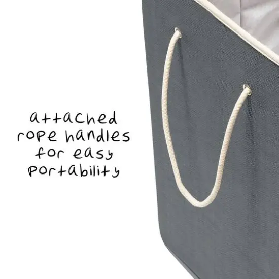 Honey Can Do Gray Large Square Hamper {12}