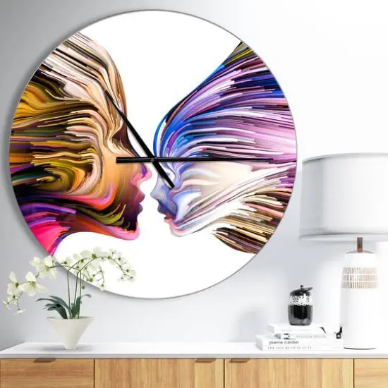 Designart 'Metaphorical Mind Painting Modern Wall Clock {3}