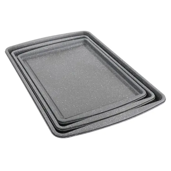 Oster Greystone 3 Piece Carbon Steel Cookie Sheet {1}