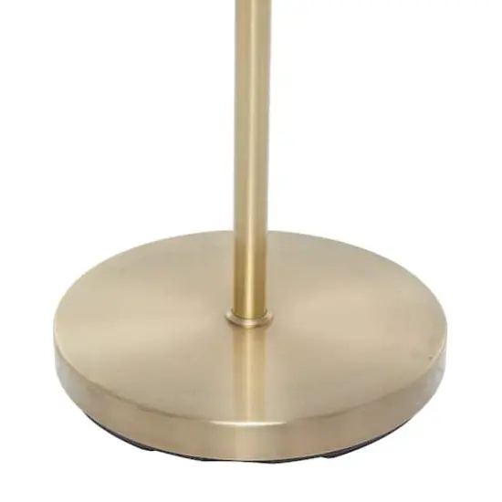 Gold Iron Contemporary Floor Lamp, 14" x 14" x 9" {5}
