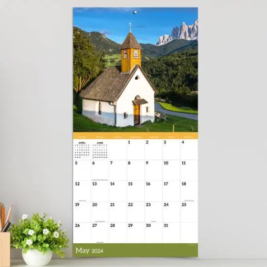 TF Publishing 2024 Churches Wall Calendar {5}