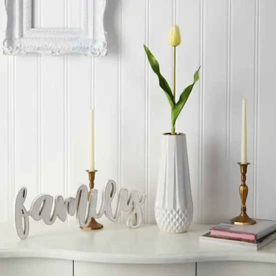 Dutch Tulip Artificial Flower Stem, 12ct. Yellow {5}