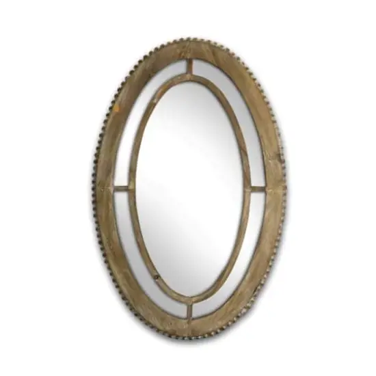 32.25" Wooden Wall Mirror {1}