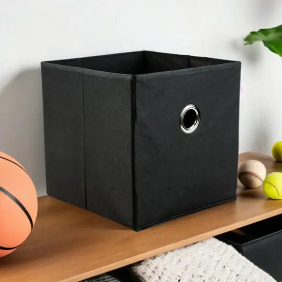 Organize It All 12" Black Storage Cubes, 2ct. {1}