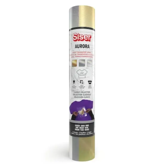 Siser Aurora Classic Collection Heat Transfer Vinyl Sampler 12in {1}