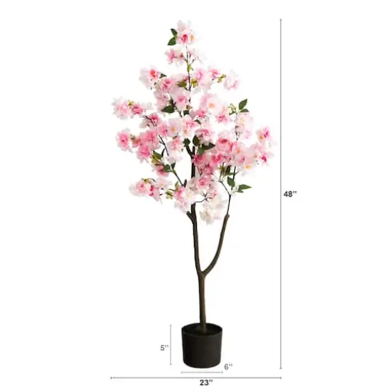 4ft. Potted Cherry Blossom Artificial Tree {3}