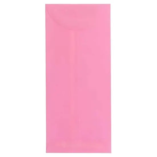 JAM Paper 4.75" x 11" Policy Business Colored Envelopes, 50ct. Ultra Pink {1}