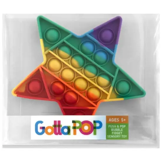 GottaPop Rainbow Stars Pop It Fidget Toy Party Favors, 6ct. {3}