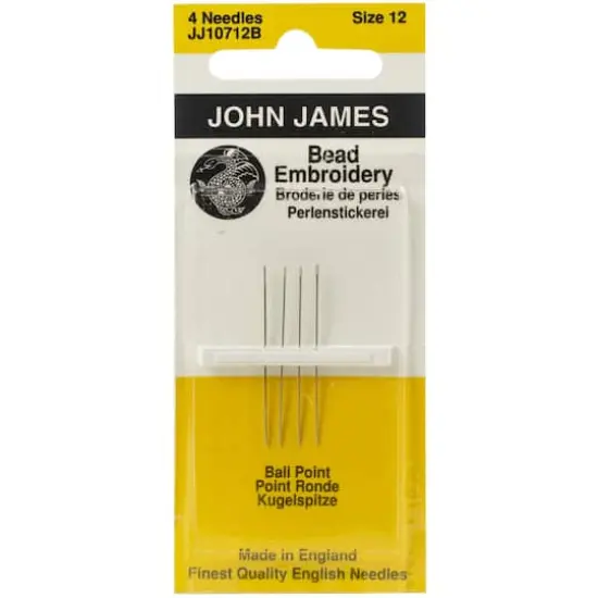 Colonial Needle John James Bead Embroidery Hand Needles, Size 12 {1}
