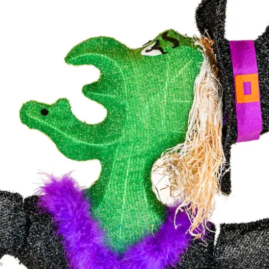 47'' Pre-Lit Cackling Green Witch Halloween D&eacute;cor {4}