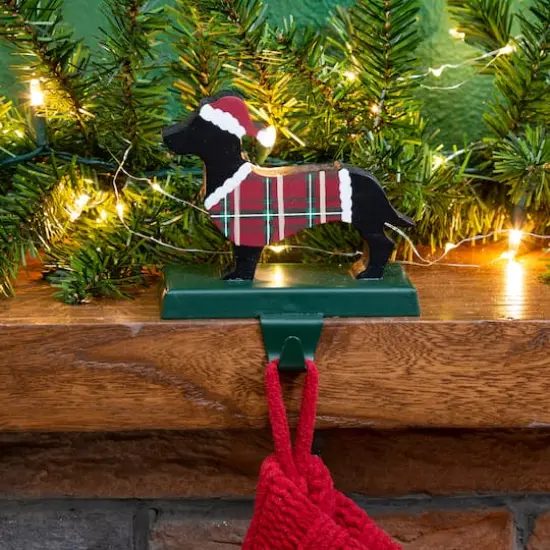 Glitzhome&reg; 6" Dachshund Stocking Holder {3}