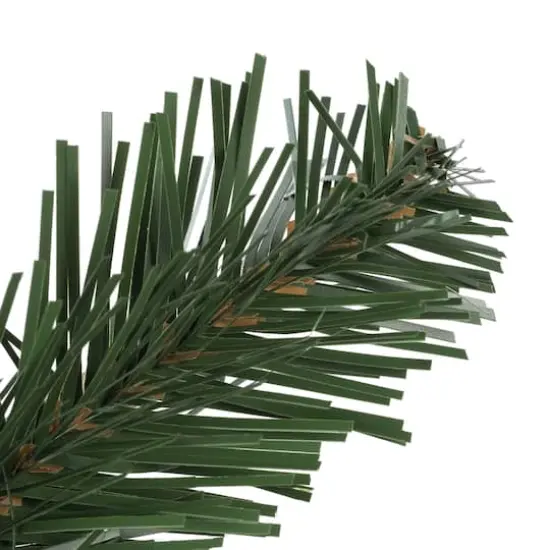 24" Pre-Lit Oregon Fir Christmas Square Wreath, Multicolor LED Lights {4}