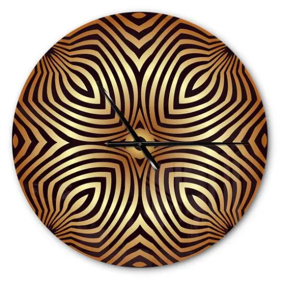 Designart 'Convex Symmetrical Ellipse Modern Wall Clock {1}